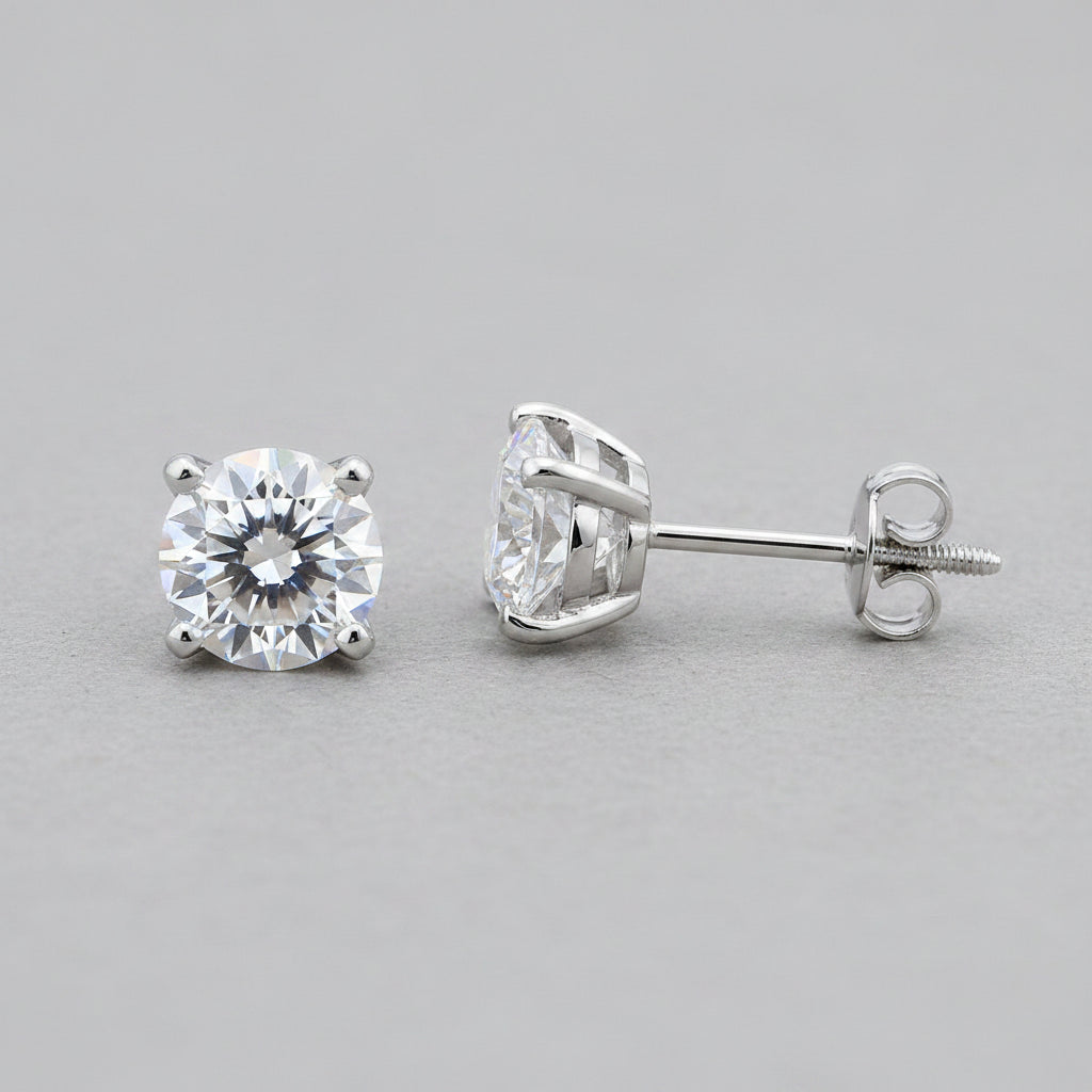 Moissanite Stud Earrings