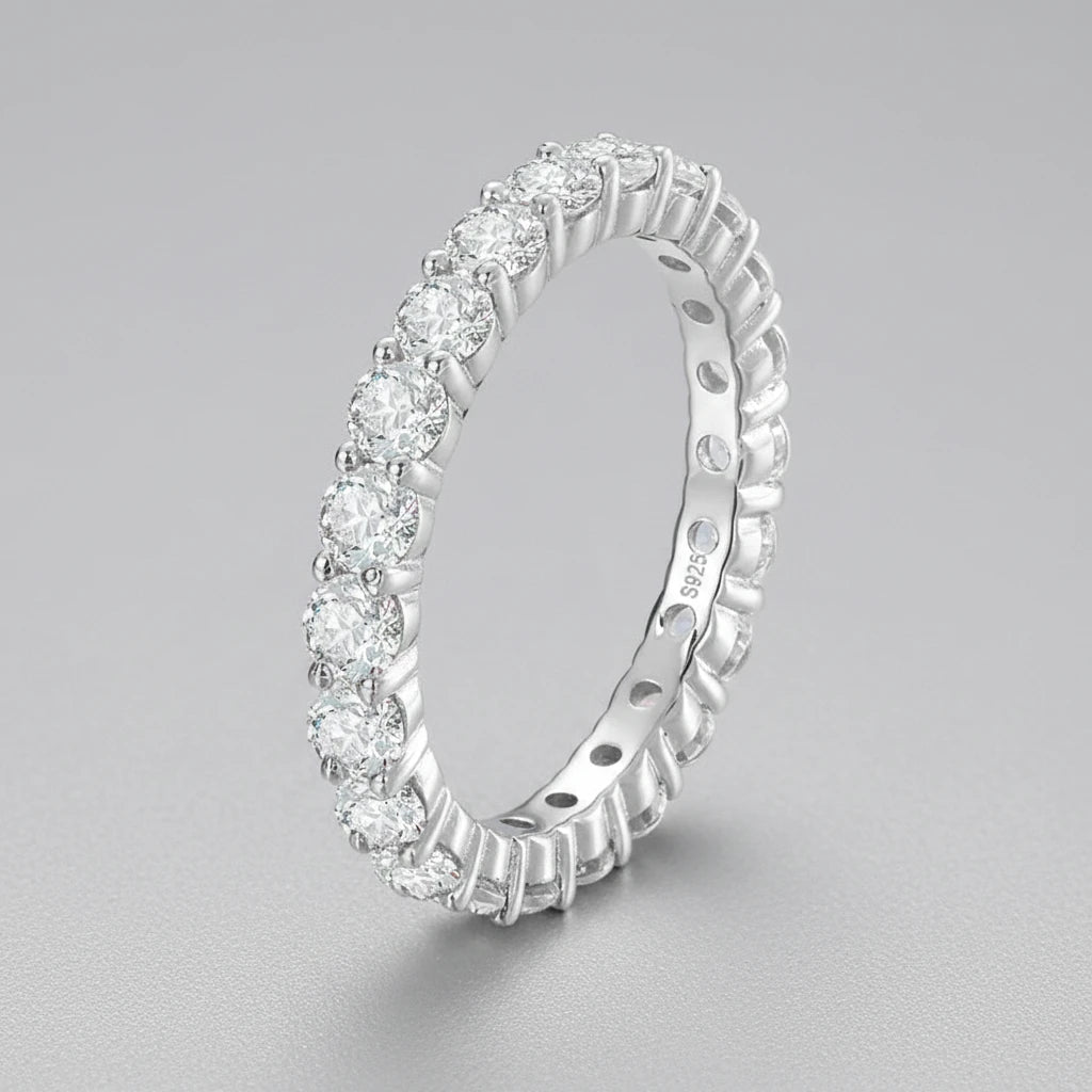 Moissanite Eternity Band